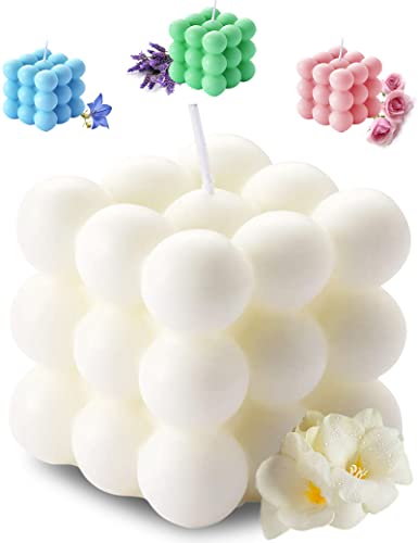 Aokala Scented Bubble Cube Candles for Home, Scented, 5.4 oz Soy Wax Aromatherapy Candle, Aesthetic Room Decor Cute Danish...