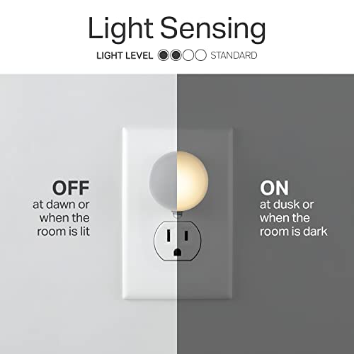 Lights by Night Plug In Night Light Bedroom Decor Apartment Essentials LED Lights Ambient Lighting Dusk to Dawn Sensor Nig...