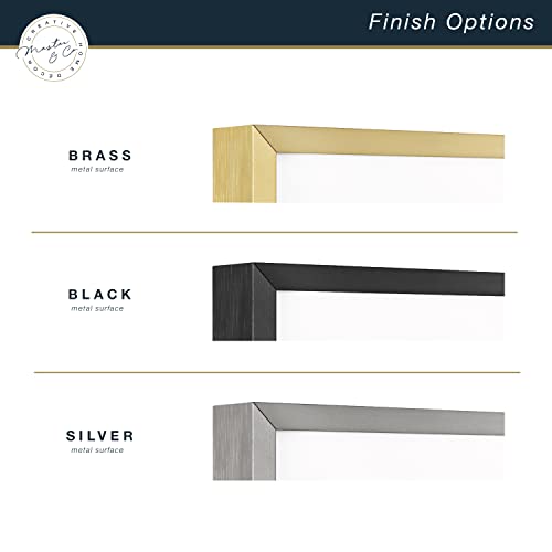 MCS Master & Co. Foundry Metal 18x18 Matted Picture Frame with 8x8 Photo Display, Black Vertical & Horizontal Wall Hanging...