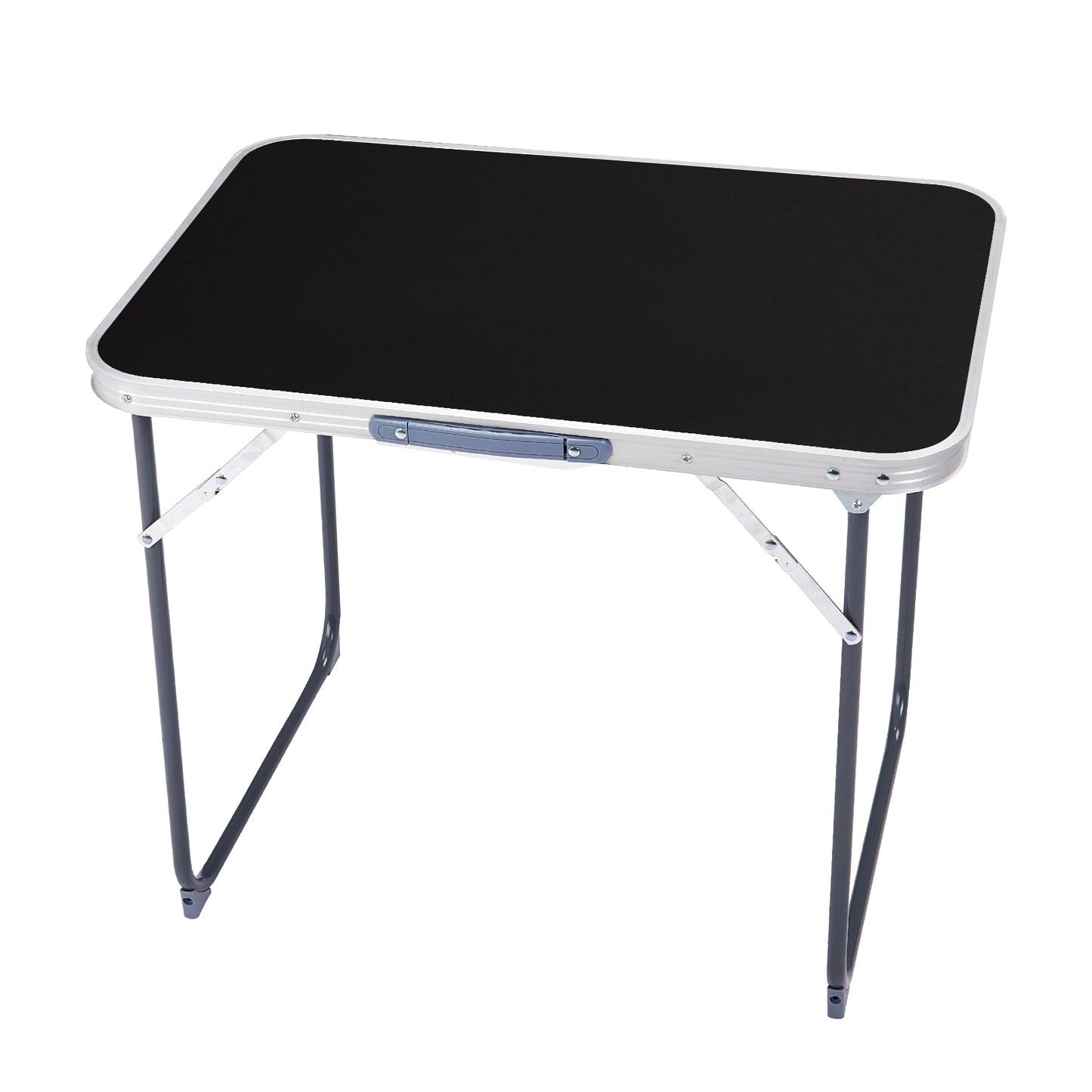 2.3ft  Portable Aluminum Folding Camping Table, Indoor Outdoor Lightweight Foldable Picnic Desk, 70-50cm Heavy Duty Small Fold Up Table