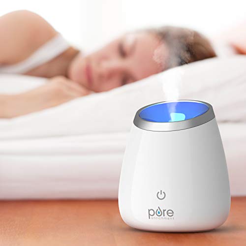 Pure Enrichment PureSpa Deluxe Ultrasonic Aromatherapy Oil Diffuser - 120ml Water Tank, Mood-Boosting Ionizer and Optional...