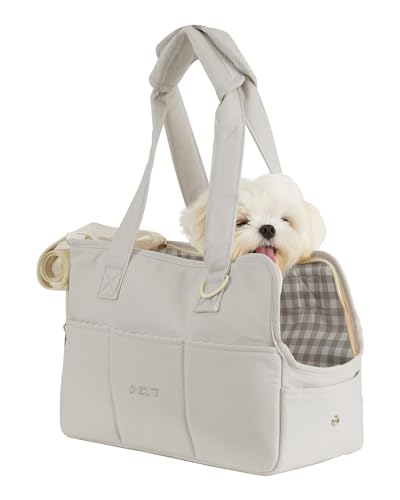 ONECUTE Dog Purse Carrier for Small Dogs Rabbit cat with Large Pockets, Cotton Bag, Dog Carrier Soft Sided, Collapsible Tr...