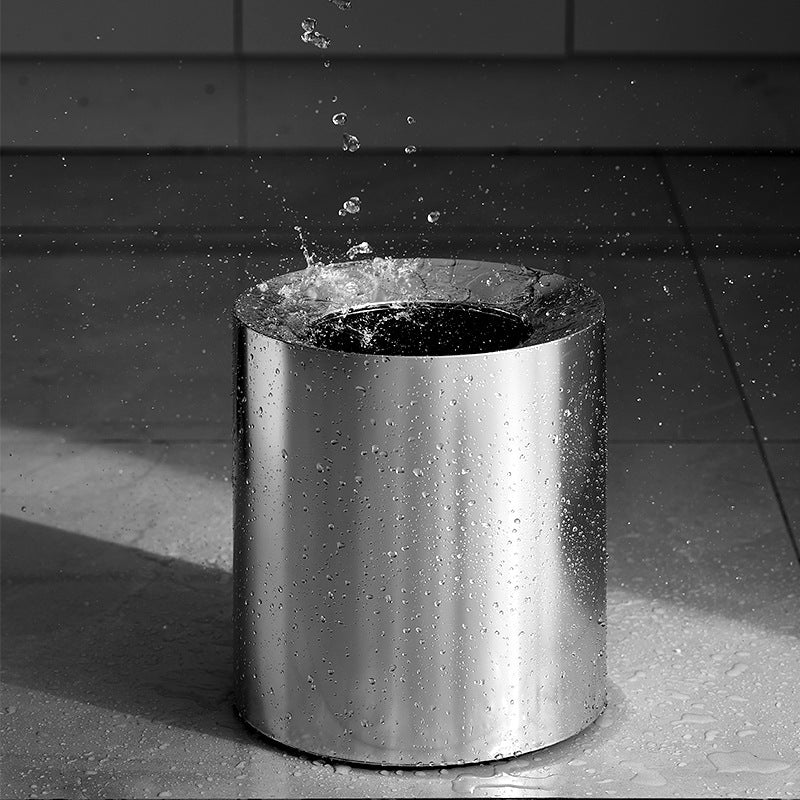 Household Office Double-layer Open-top Trash Can