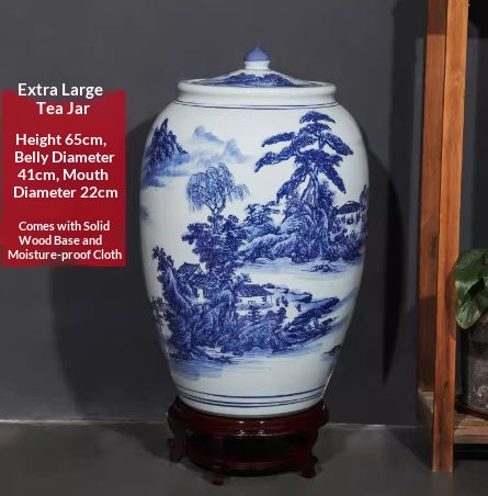 Jingdezhen Hand-painted Ceramic Tea Jar