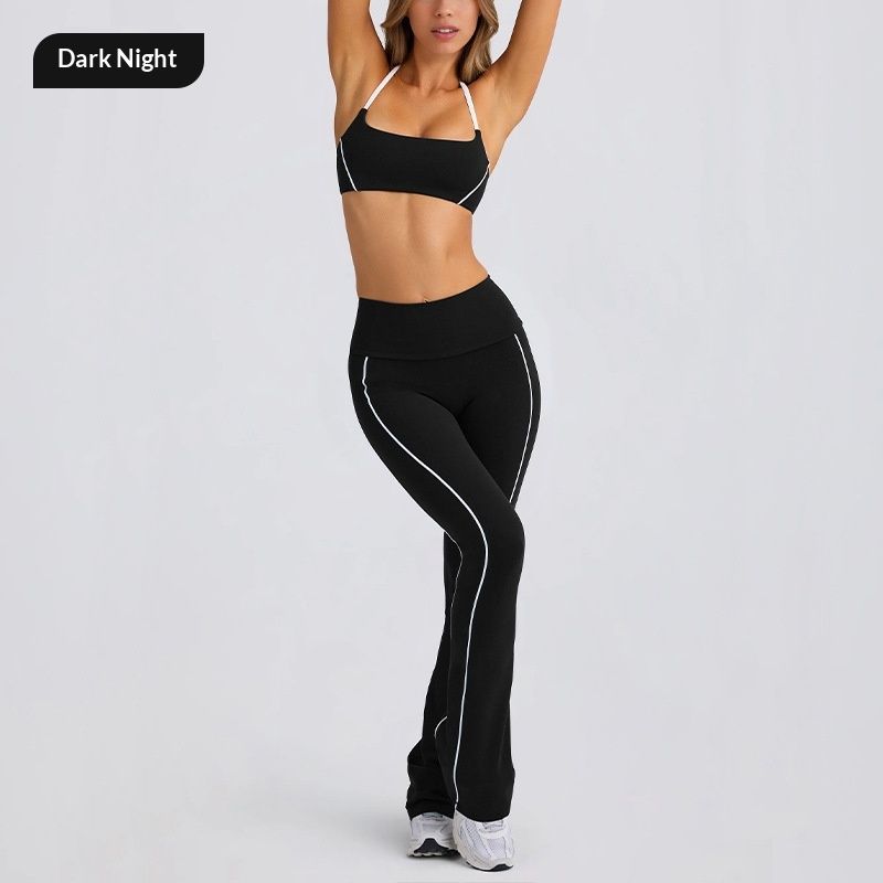 Autumn Yoga Wear Strapless Camisole With A Nude-Look Bra Plus A Beautiful-Back Sports Set