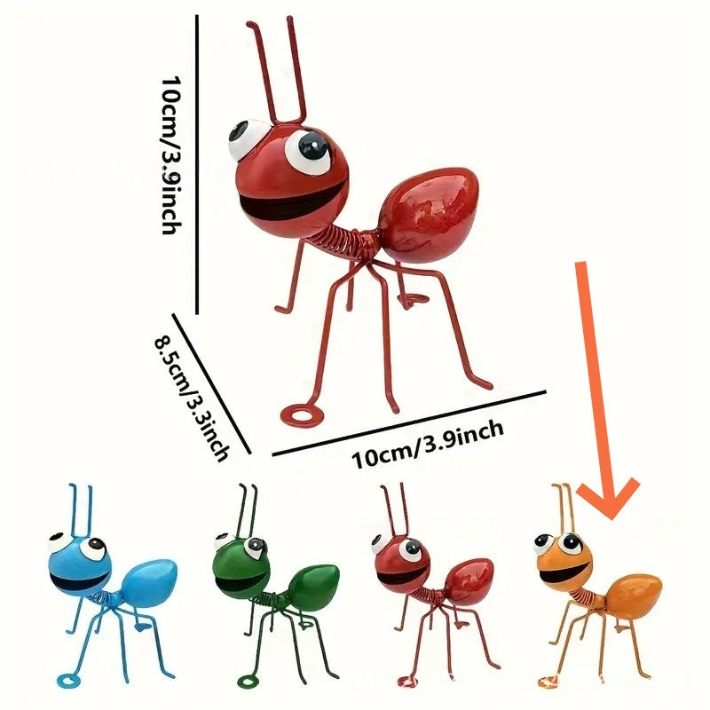Metal Ant Statue Outdoor Decorative Sculpture Hanging Ornament And Display Piece