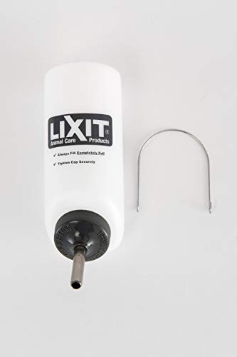 Lixit Wide Mouth BPA-Free Cage Water Bottles for Rabbits, Ferrets, Guinea Pigs, Rats, Chinchillas, Hamsters, Mice, Hedgeho...