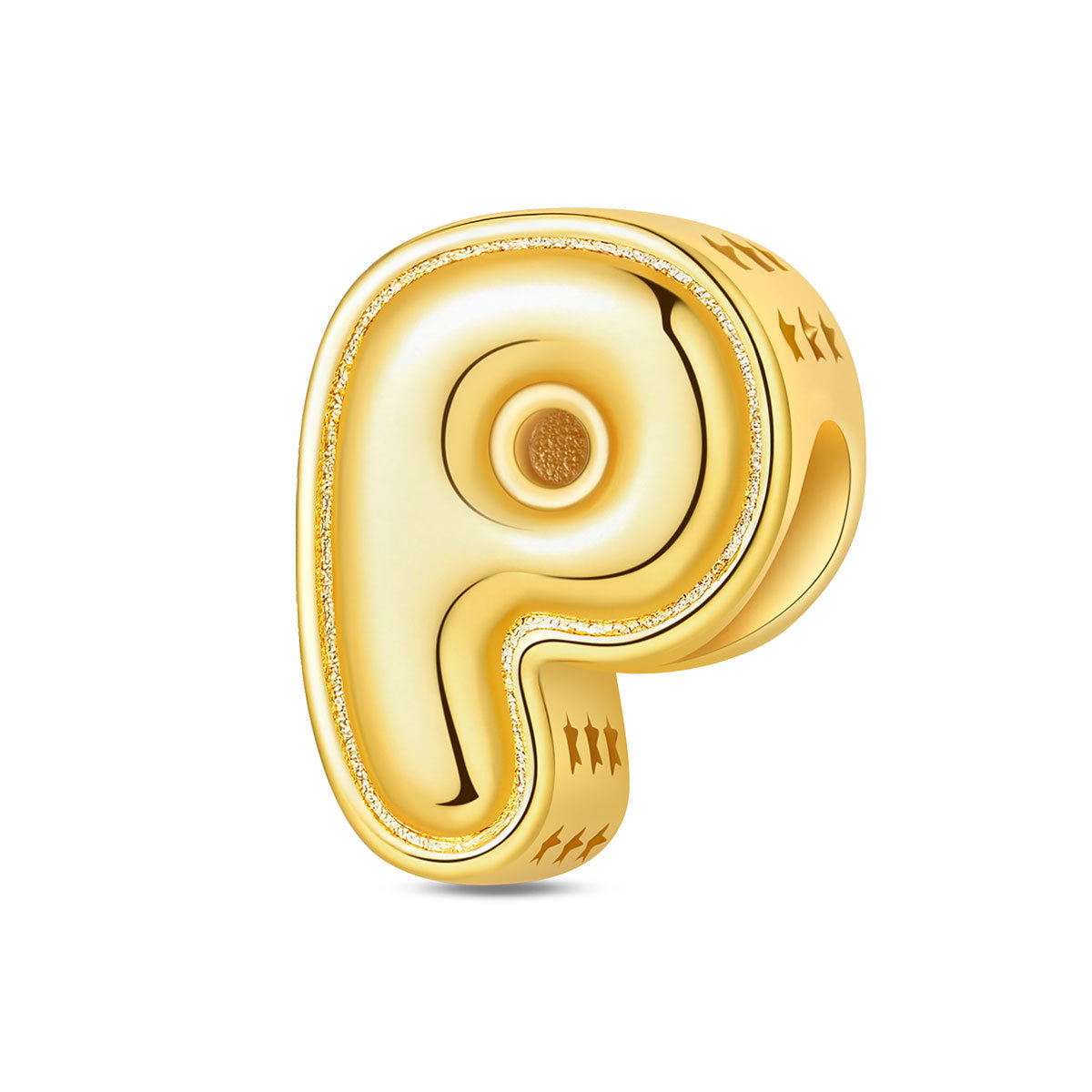 Gold-plated Copper DIY Bracelet Bead Accessories With English Letters