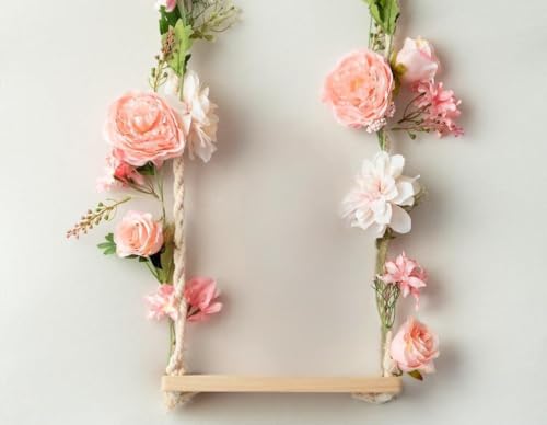 OrgMemory Rose Flower Vine, Peony Flowers, Center Flower Decoration, 6' Length, Floral Garland for Wedding Decor Home Tabl...
