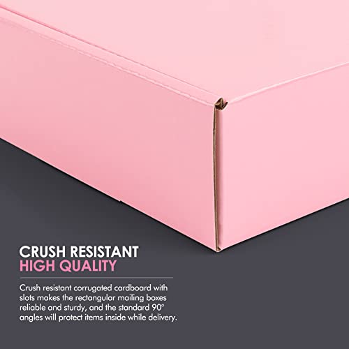 Golden State Art, 4x4x2 Pink Shipping Boxes 26 Pack, Small Cardboard Corrugated Mailer Boxes for Shipping Packaging Craft ...