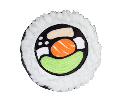 Pearhead Sushi Plush Squeaky Dog Toys – Soft Durable Food-Themed Chew Toys for Small & Medium Dogs, Interactive Plush Dog ...
