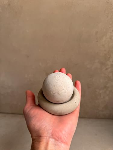 Concrete Essential Oil Diffuser, Aromatherapy Sphere, Passive Dome Diffuser, Cement Decor, Fragrance Air Freshener, Cement...