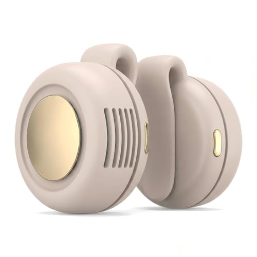 PKZQCD Portable Silent Mini Bladeless Electric fan Clip-On,3-Speed Rotatable Hands-Free Clip-On Fan for Shirt and Waist,Po...