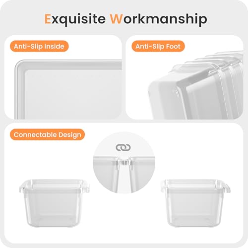 A-LuGei 【Military Grade】 Drawer Organizer, 【𝟱𝗦𝗶𝘇𝗲】 Makeup organizer, 【Holds 177 Items】 Bathroom Organizers and Storag...