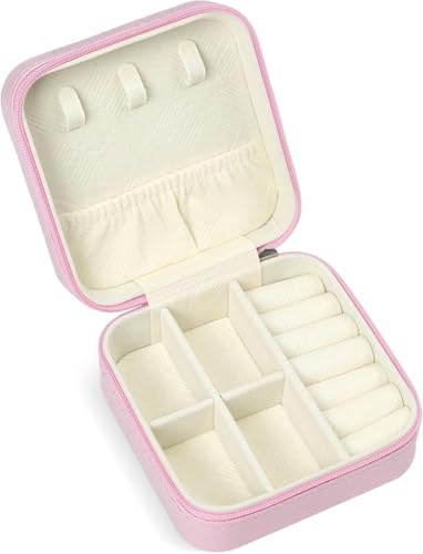 SLOZO Travel Jewelry Case, Travel Jewelry Box, Mini Jewelry Travel Case, Jewelry Organizer Case, Portable Small Jewelry Or...