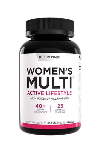 Rule 1 Proteins Women's Multi - Women's Daily Vitamins, Essential Minerals, Superfoods, and Botanical Extracts for Active ...