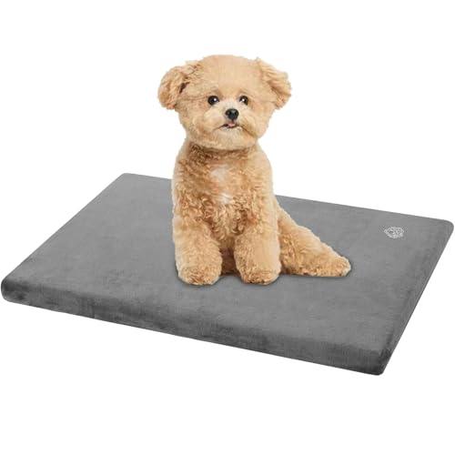 EMPSIGN Stylish Dog Bed Mat Dog Crate Pad Mattress Reversible (Cool & Warm), Water Proof Linings, Removable Machine Washab...