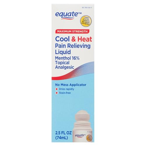 Equate Maximum Strength Cool & Heat, Equate Cool & Heat Pain Relief, Joint Pain Relief, 2.5 fl. oz, Pack of 2