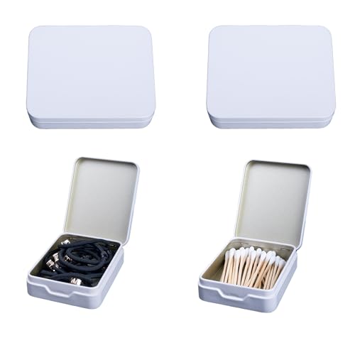 LIGHUFEIC 2Pcs Portable Travel Cotton Pad Holder,Bathroom Vanity Organizer for Cotton Balls, Swabs, Floss - Dispenser for ...