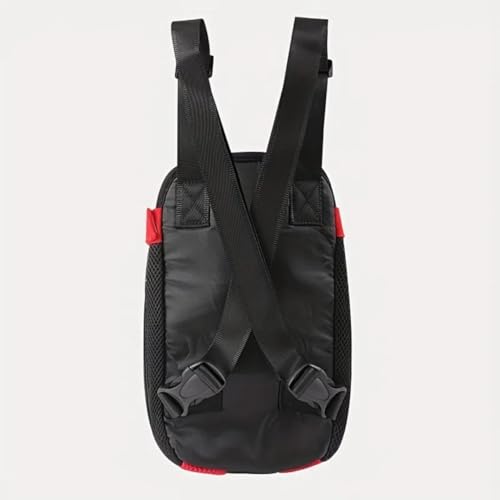 QQLe Pet Dog Carrier Backpack, Portable Breathable Mesh Chest Carrier, Polyester Woven Double Shoulder Pet Bag for Outdoor...
