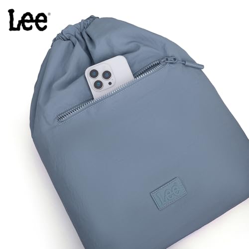 Lee Drawstring Backpack Bag Lightweight Small Gym Swim Beach Bag Water Resistant Sports Sackpack for Men Women, LEE48-002JN