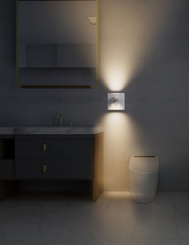 GEPLAD 6-Pack LED Night Light Plug-in Wall Outlet Light, Soft White 3000K,Dusk to Dawn Nightlight,Ambient Lighting,Nightli...