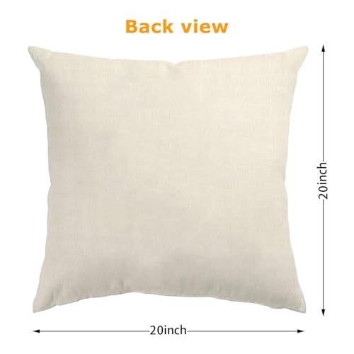 ONFAON Spring Summer Pillow Covers 20x20 Set of 4,Floral Seasonal Summer Outdoor Decoration Pillowcase Linen Cushion Cover...