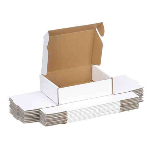 FARRAY 50 Pack of 7x5x2 Inches Small Shipping Boxes, Durable Kraft Corrugated Cardboard Boxes for Shipping, Mailing and Pa...