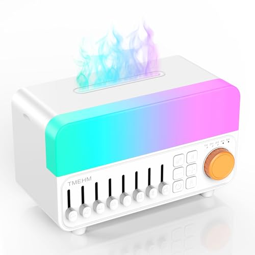 TMEHM 4-in-1 Sleep Sound Machine with White Noise & 8 Nature Sounds, Bluetooth Speaker, Night Light & Aroma Diffuser with ...