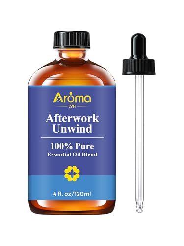 Afterwork Unwind — A 100% Pure Essential Oil Blend Bright Citrus-Floral Diffuser Blend that Helps You Switch Off The Noise...