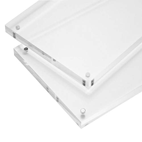 Americanflat 8x10 Acrylic Picture Frame - Double Sided Frames with Magnetic Corners - Transparent Acrylic Frames for Desk ...