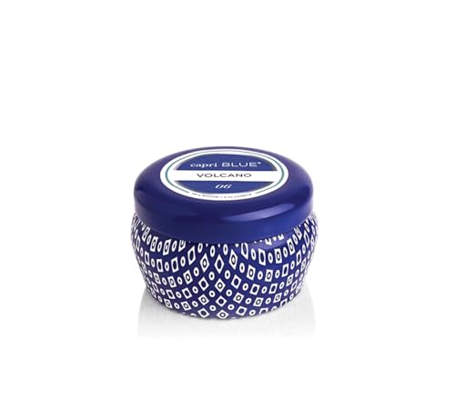 Capri Blue Volcano Scented Mini Tin Jar Candle - Luxury Candles for Home Scented with Tropical Fruit & Sugared Citrus - So...