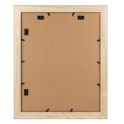 Golden State Art, 16x20 Picture Frame - Displays 11x14 Photo with Mat or 16x20 Without Mat, Wide Moulding Solid Wood Frame...