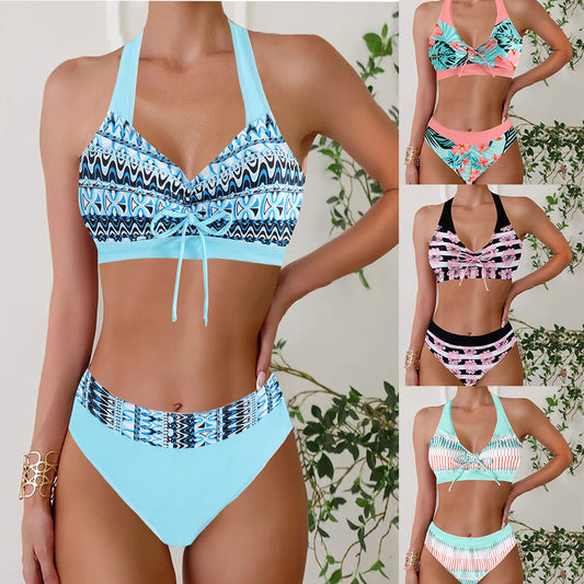 Printed Top Womens Casual Fashion Bikini Swimsuit New Arrival Plus-Size Swimwear