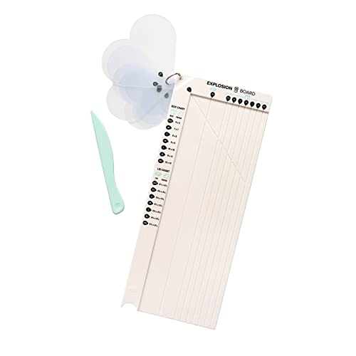 We R Memory Keepers Explosion Board, Make DIY Custom Explosion Boxes, for Memory Keeping, Gift Giving, with Guides, Measur...