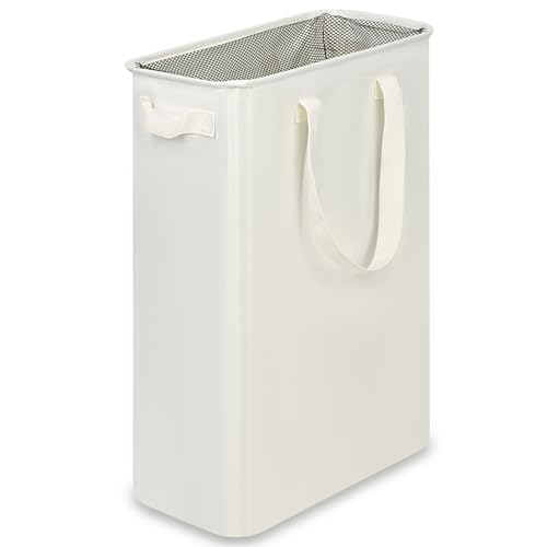 efluky Slim Laundry Basket, Narrow Laundry Hamper with Handles, Collapsible Dirty Clothes Hamper, Tall Laundry Bin for Lau...