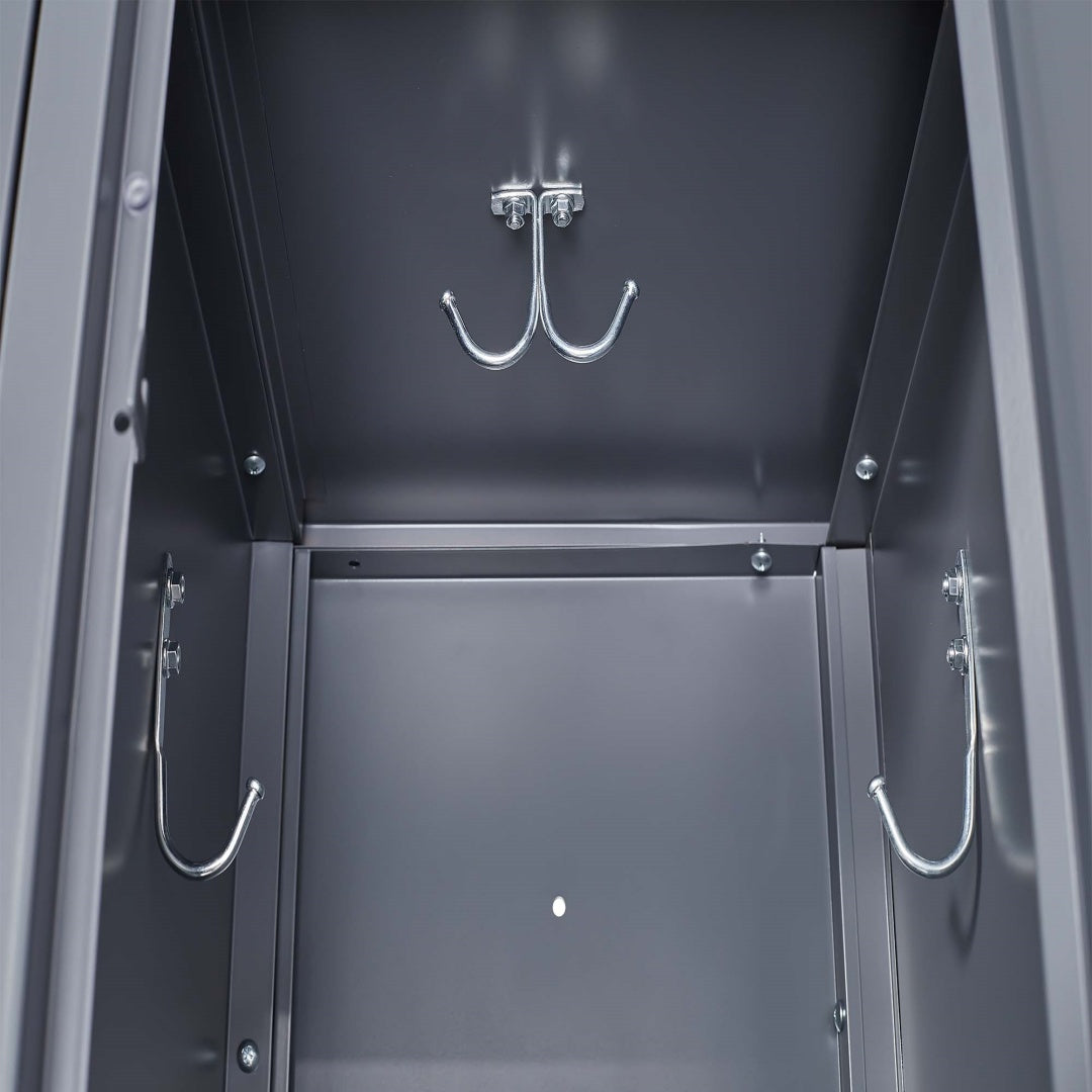 3 Door 72in H Metal Lockers With Lock For Employees,Storage Locker Cabinet For Home Gym Office School Garage,Gray