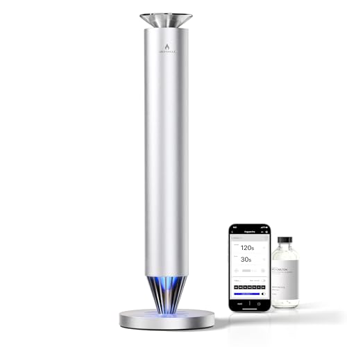 Wireless Rechargeable Hotel Scent Diffuser Starter Kit - 1500 Sq Ft Coverage, Alloy Atomization System,Mood Light,Waterles...