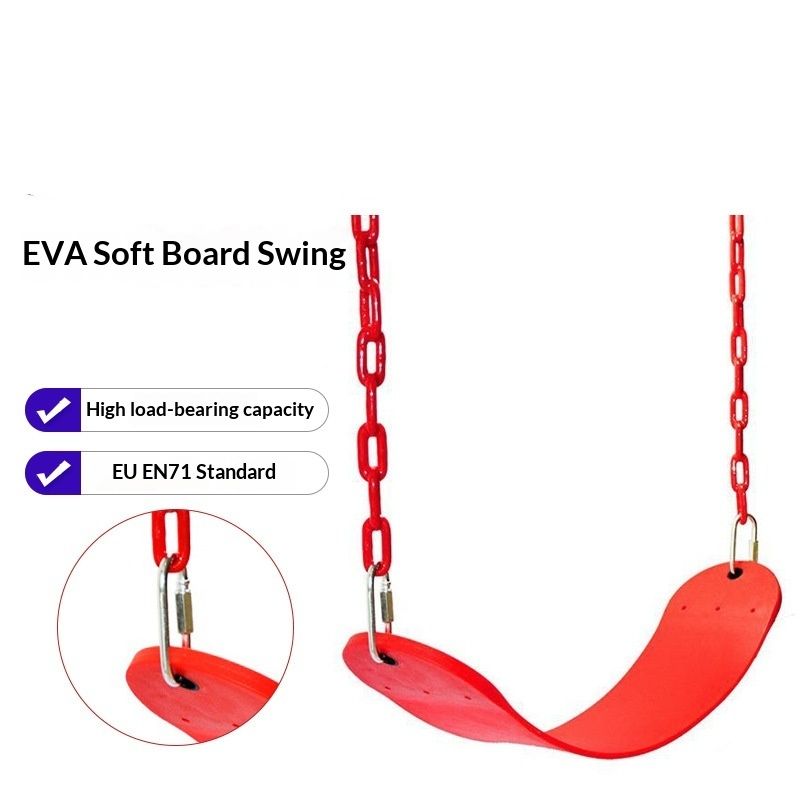Childrens Fitness EVA Soft Board With Chain Single-bar Swing