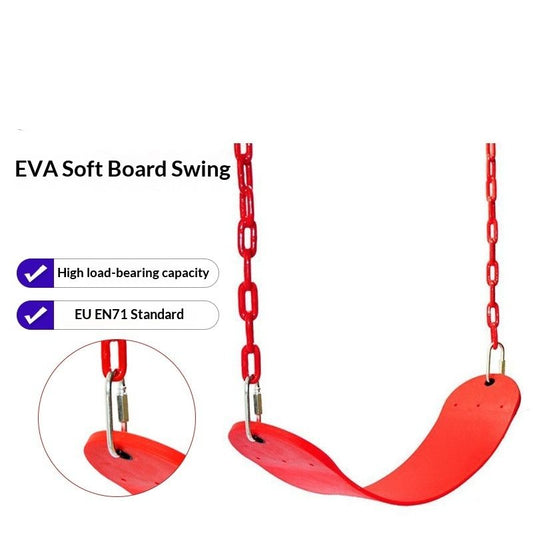 Childrens Fitness EVA Soft Board With Chain Single-bar Swing