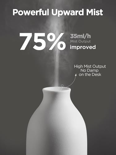 InnoGear Essential Oil Diffuser, 150ml Ceramic Stone Diffuser Handcrafted Aromatherapy Diffusers Ultrasonic Cool Mist Humi...