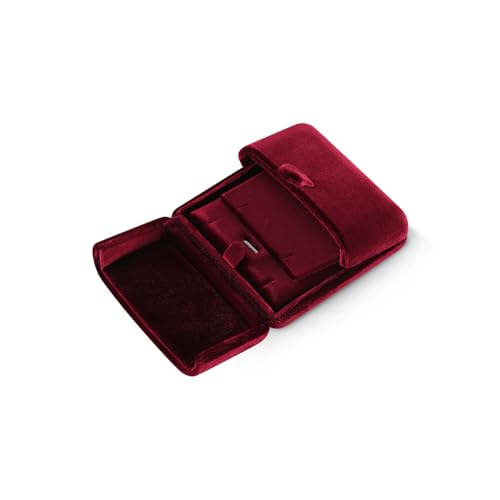 Dansmiy Resilient Velvet Earrings Necklace Dual-Purpose Storage Box, Stud Earring Display Box For Girlfriend Wife, Premium...