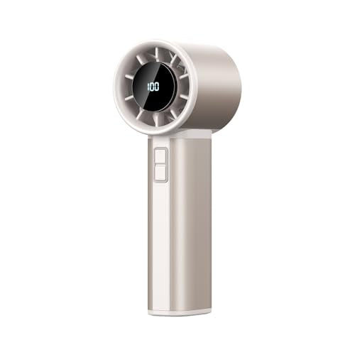 Sowmow Portable Handheld Turbo Fan, 100 Speeds Adjustable Mini Personal Fan, 4500mAh USB-C Rechargeable Battery Operated, ...