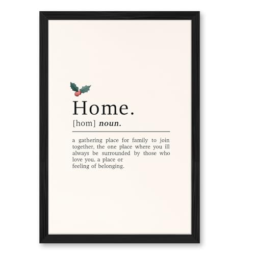 Home Definition Canvas Print Art Print Minimalist Aesthetic Wall Art Cute Poster Pictures for Living Room Bedroom Home Dec...