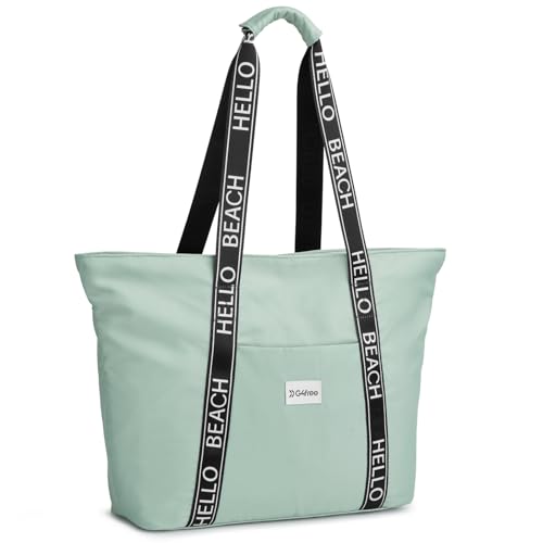 G4Free Beach Bag, Waterproof Beach Bags for Women, Personalized Strap Tote Bag for Women Birthday Gifts