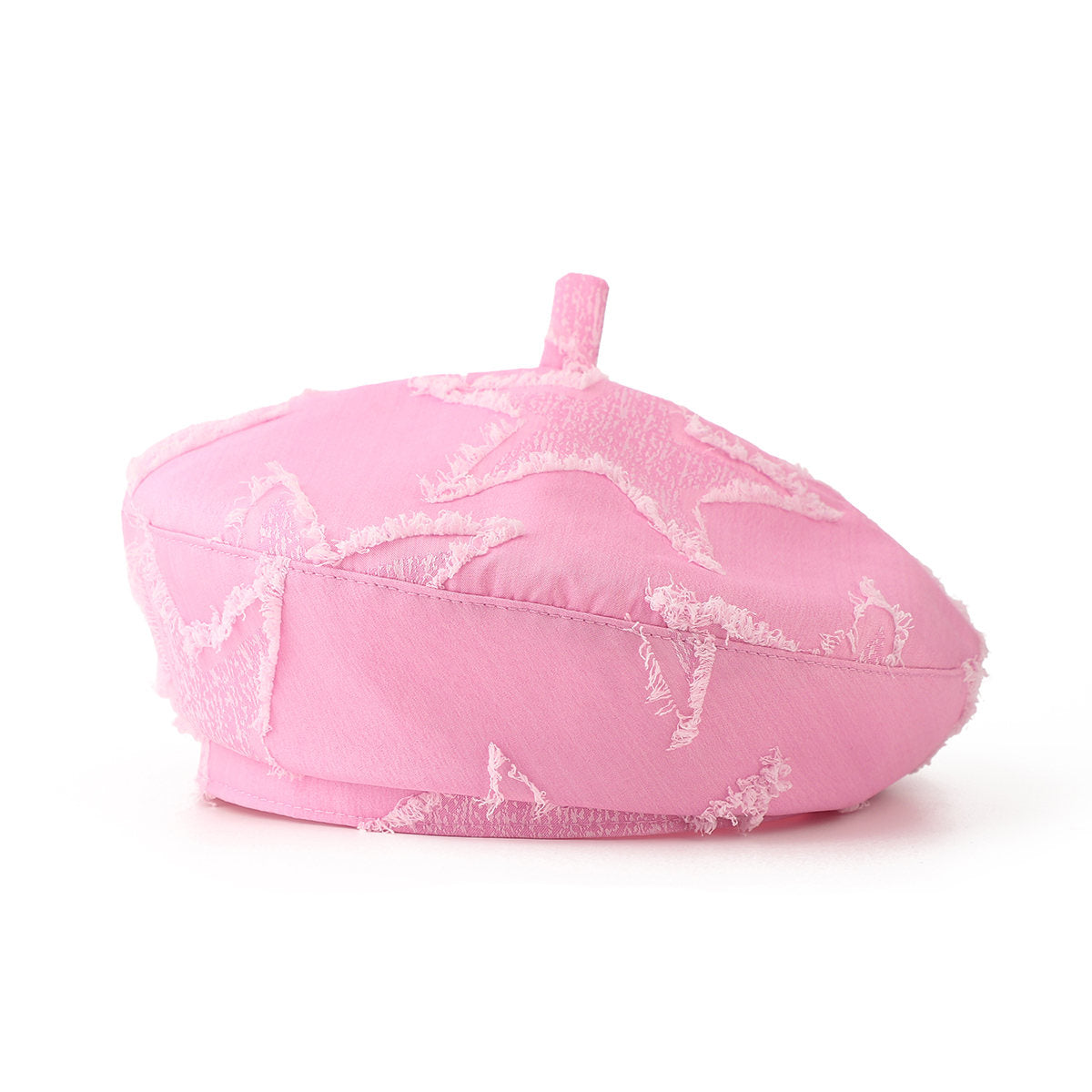 Retro Fashion Fringed Star-shaped Beret, Bohemian And Fresh Style, Distressed And Breathable, Versatile And Easy To Wear, Artist's Hat