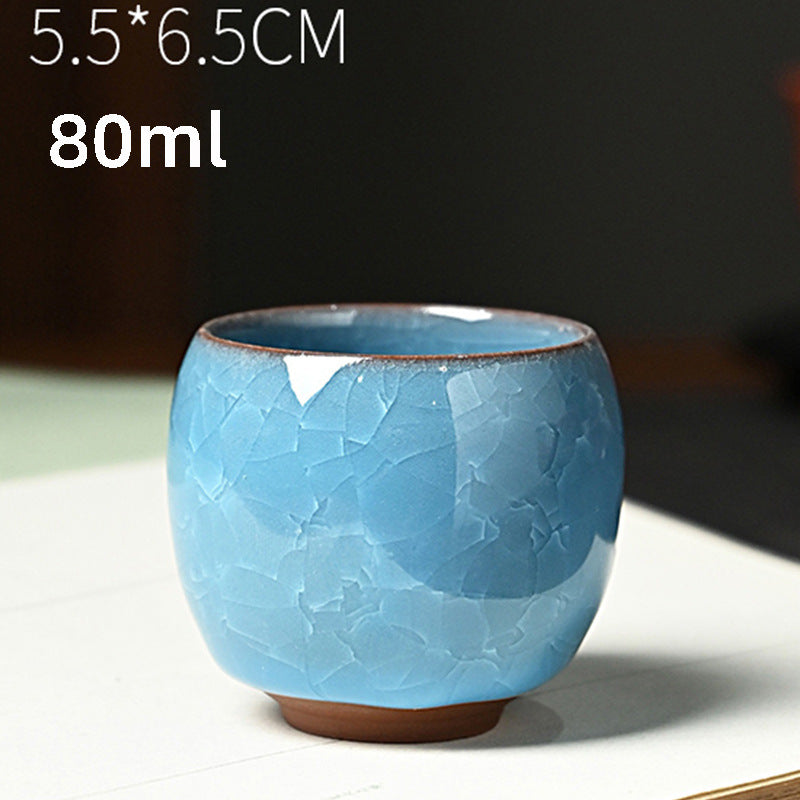 Ice Flower Dragon Egg Tea Bowl Always-standing Cup Anti-scald Ceramic Cooling Cup