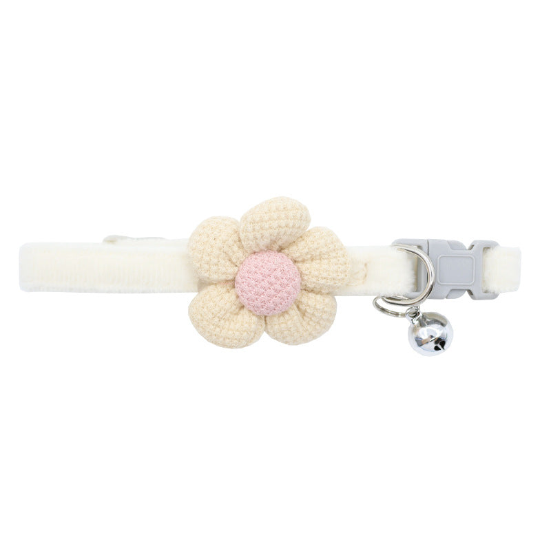 Cute Cartoon Flower Pet Collar And Leash