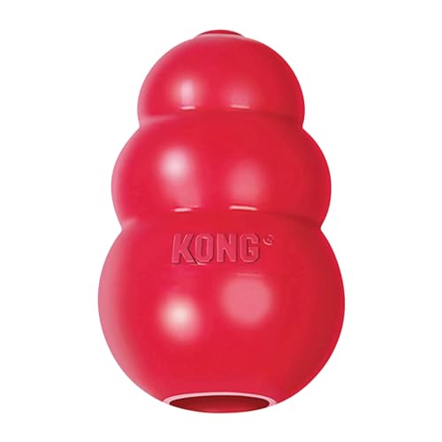 KONG Classic Stuffable Dog Toy - Fetch & Chew Toy for Dogs - Treat-Filling Capabilities & Erratic Bounce for Extended Play...