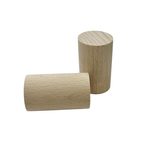 Yuqim 6 Pcs Wood Essential Oil Diffusers, Small Wood Fragrance DIffusers Wooden Aromatherapy Round Diffuser Car Oil Diffus...